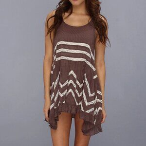 Free People slip Voile Trapeze tunic dress, Sz XS